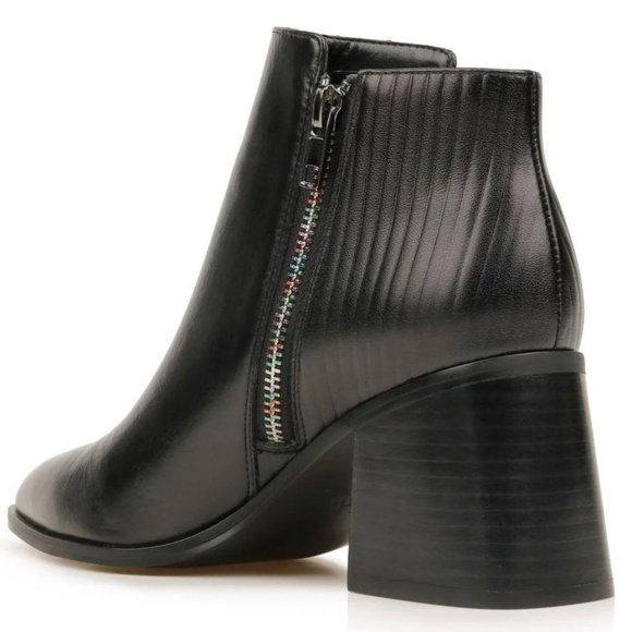 ZAC Zac Posen Shoes - NEW ZAC Zac Posen Tanesha Rainbow Full Zip Pointy Chunky Block Heel Ankle Bootie